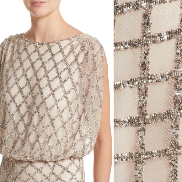 Rachel Gilbert - Yuliya Embellished Gown in Powder - Picture 3 of 6